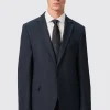 Hodge Slim Fit Navy Pinstripe Jacket