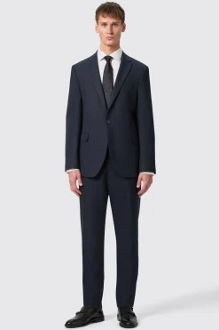 Hodge Slim Fit Navy Pinstripe Suit