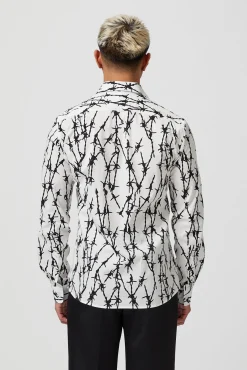 Horner Slim Fit White Cotton Shirt