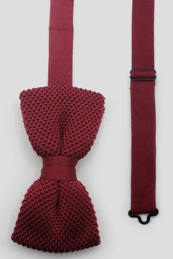 Jagger Red Knitted Bow Tie