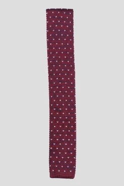 Jagger Tie Burgundy Spot