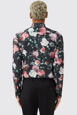 Lars Navy Floral Shirt