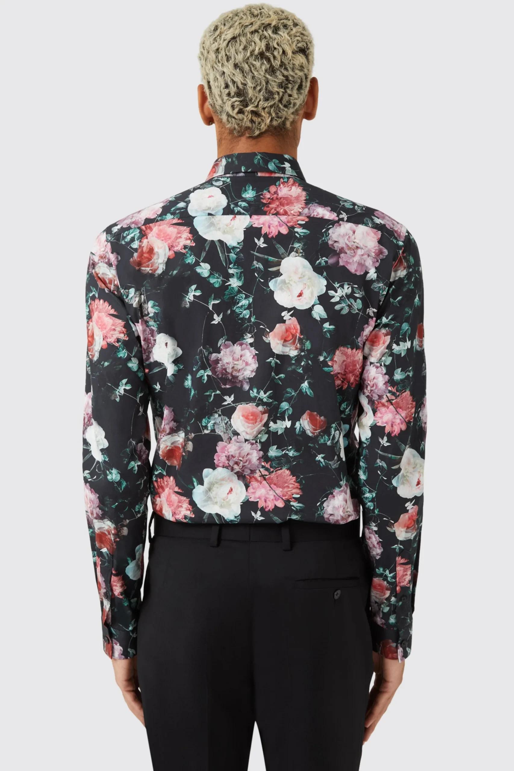 Lars Navy Floral Shirt
