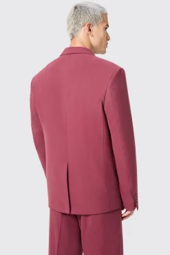Lavoir Oversized Burgundy Jacket