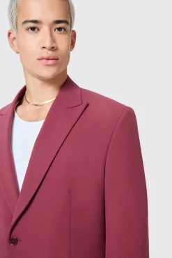 Lavoir Oversized Burgundy Jacket