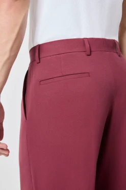Lavoir Oversized Burgundy Trousers