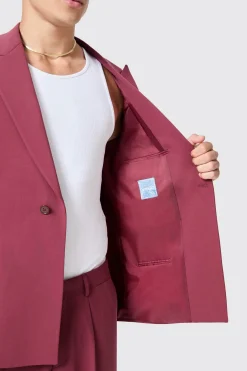 Lavoir Oversized Burgundy Jacket