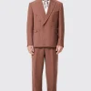 Lisandro Double Breasted Brown Cotton Suit