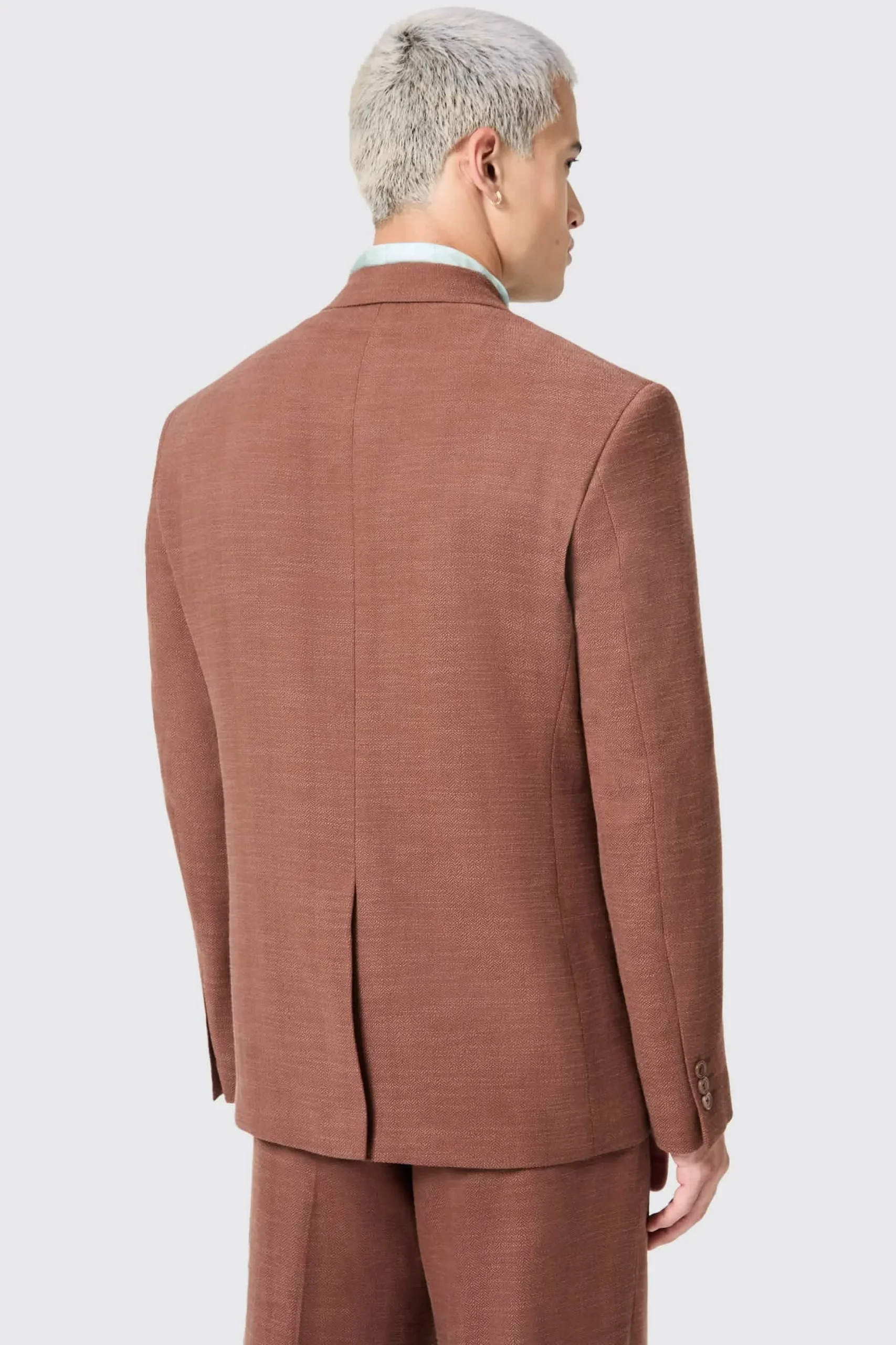 Lisandro Double Breasted Brown Cotton Jacket