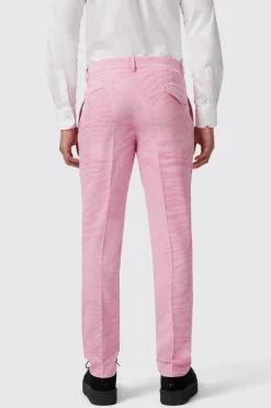 Magnussen Slim Fit Pink Flocked Trousers
