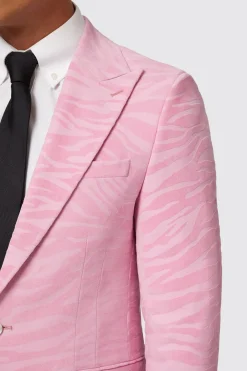 Magnussen Slim Fit Pink Flocked Suit