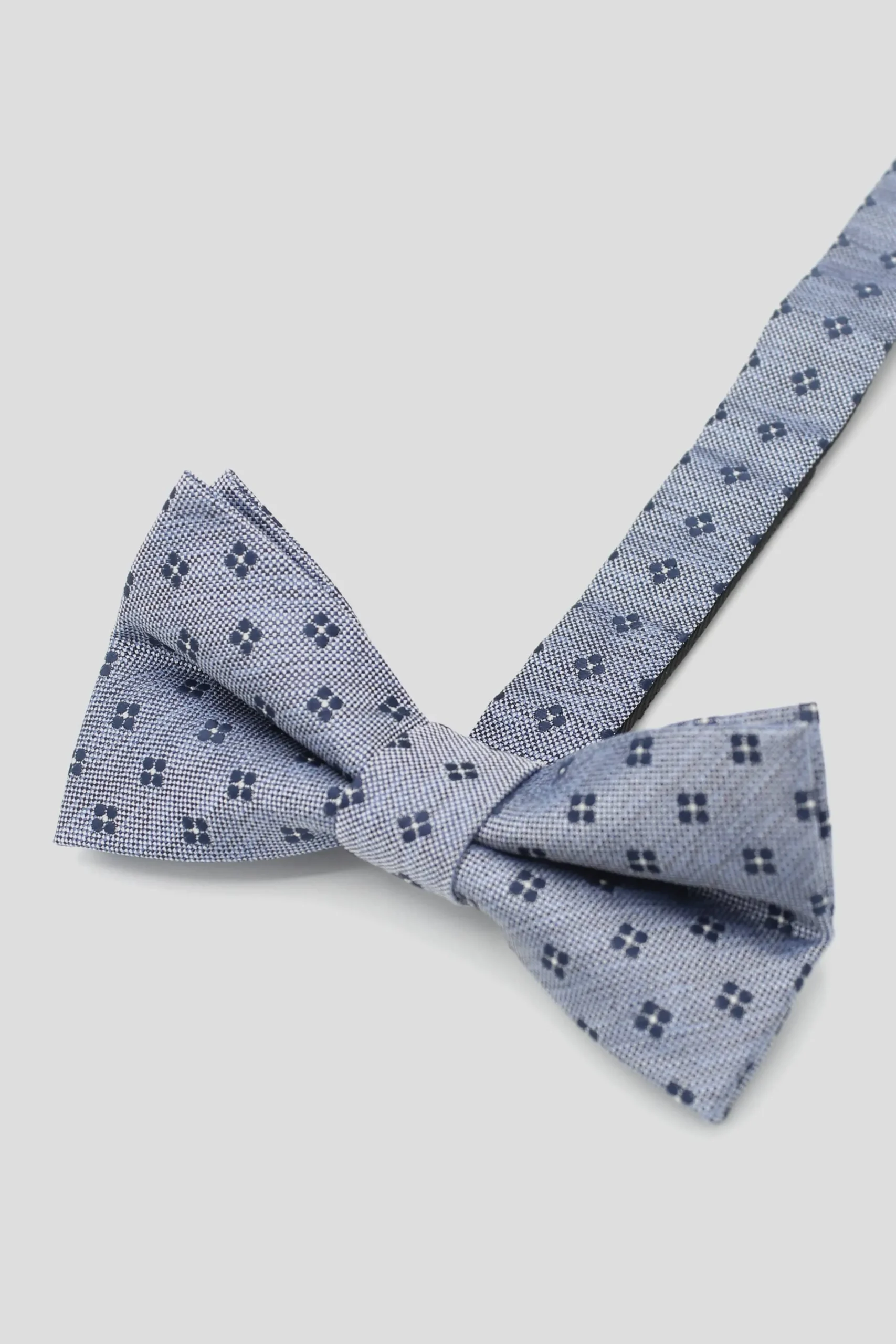 Monty Blue Micro-Print Bow Tie