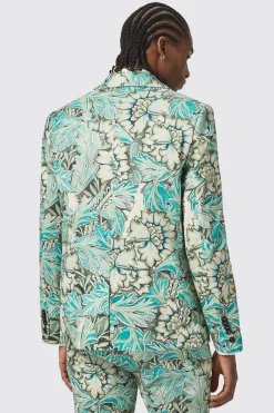 Morris Slim Fit Floral Green Jacket