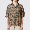 Pasvoir Oversized Navy Camo Shirt