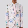 Pickhurst Slim Fit Pink Floral Cotton Jacket