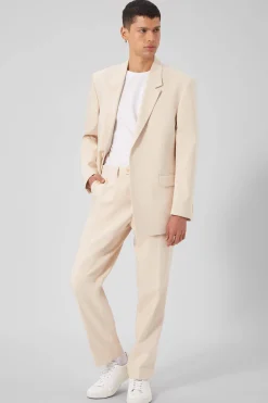 Pierre Oversized Beige Cotton Trousers