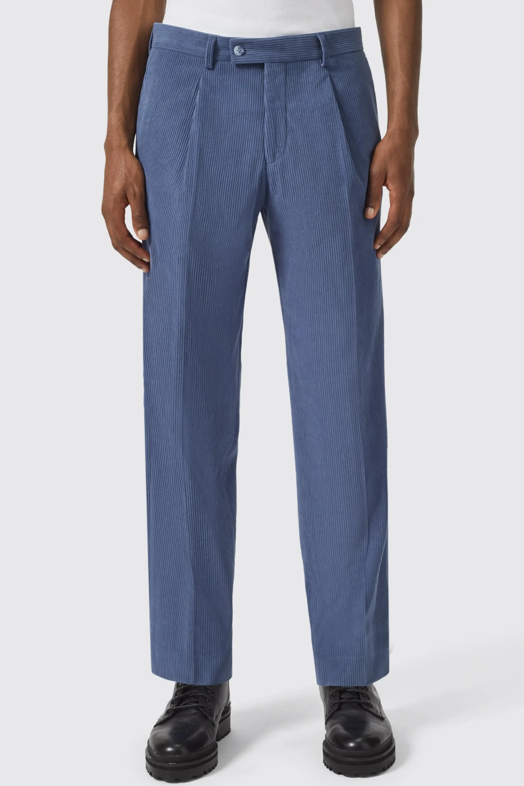 Pirlo Oversized Blue Corduroy Trouser