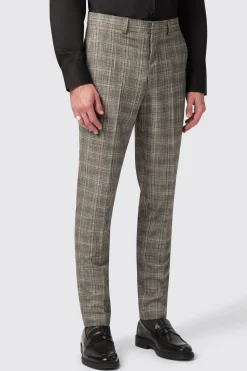 Plunkett Slim Fit Grey Check Trousers