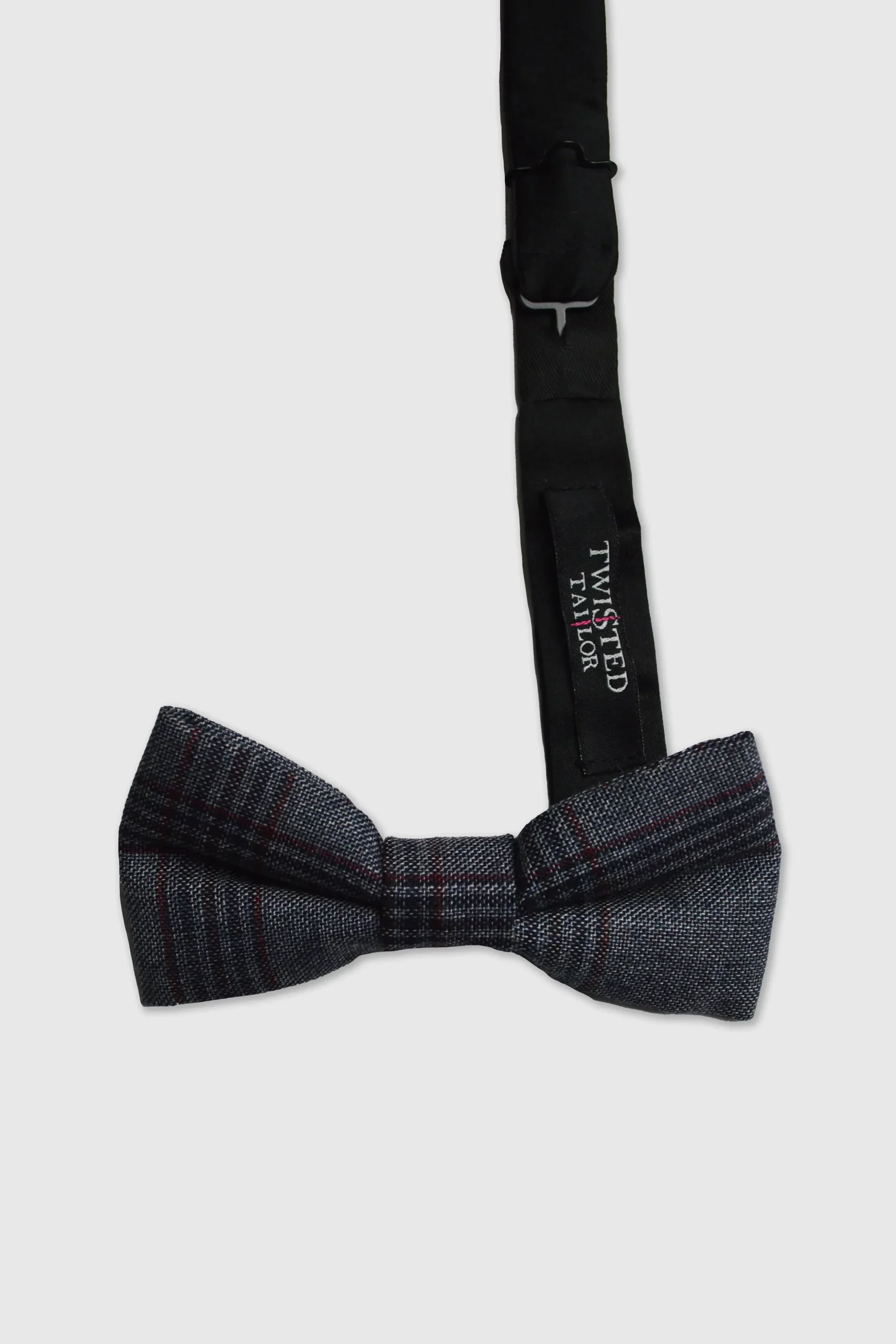 Sacred Blue Check Bow Tie