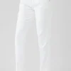 Sian Skinny Fit White Cotton Trousers