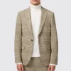 Strauss Slim Fit Neutral Check Jacket