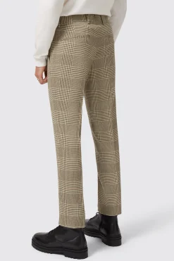 Strauss Slim Fit Neutral Check Suit