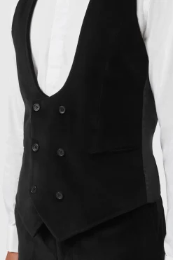 Sylvester Skinny Fit Black Velvet Tuxedo Suit