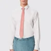 Westwood Skinny Fit White Double Cuff Cotton Shirt With Cufflinks